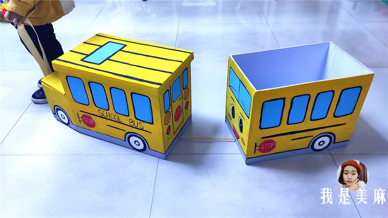 爸爸用废纸箱做的玩具,爸爸用废纸箱做汽车玩具