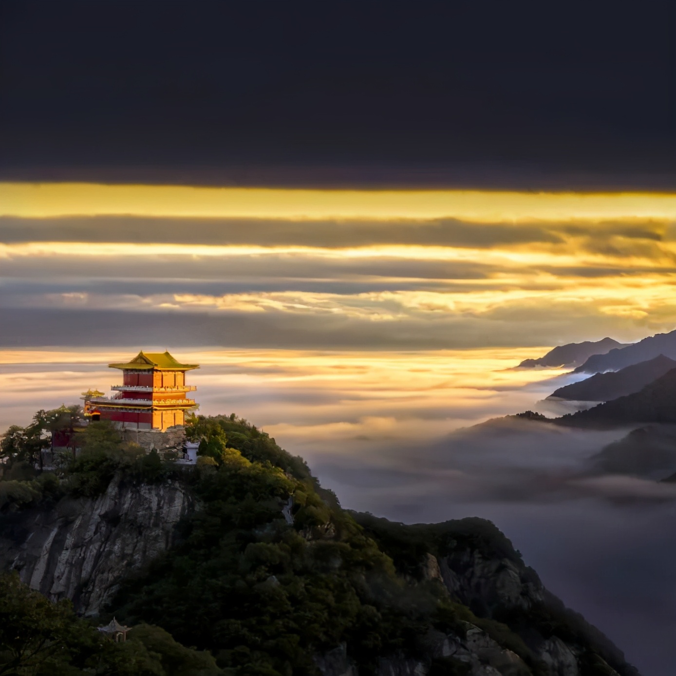 西安南五台景区游玩,西安南五台云海仙境究竟有多美