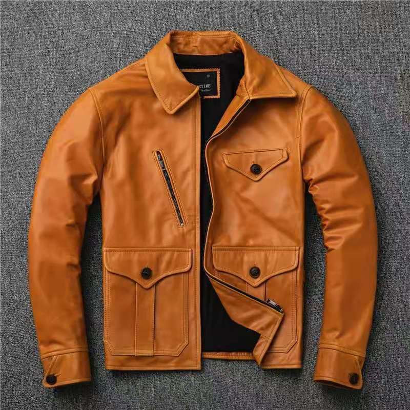 罗蒙复古机车皮衣,想玩机车入门款