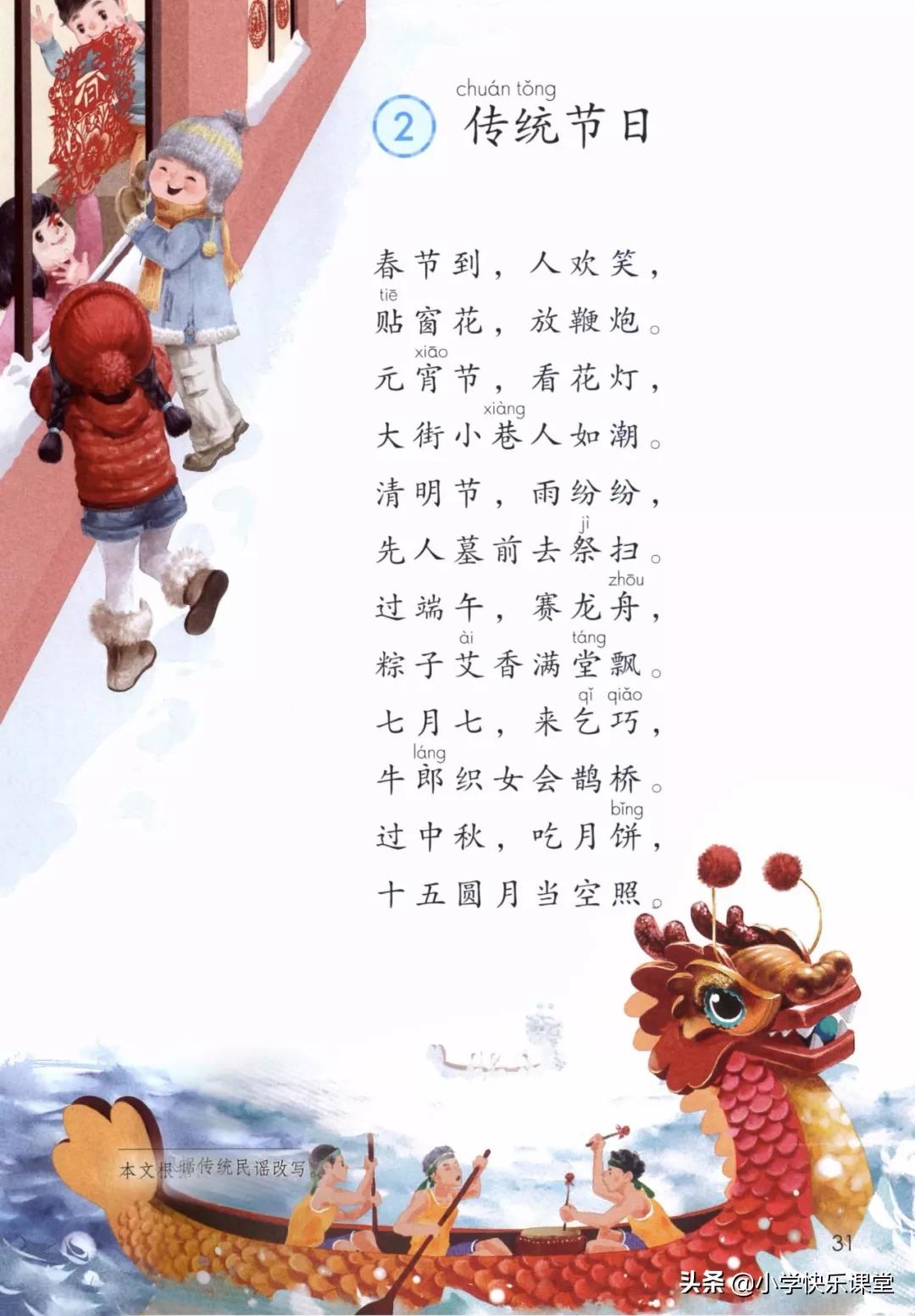 二年级下册语文必背内容传统节日,语文二年级下册传统节日生字组词