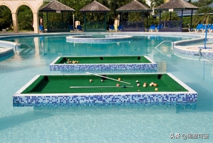 别墅台球桌设计效果图,客厅台球桌装修案例