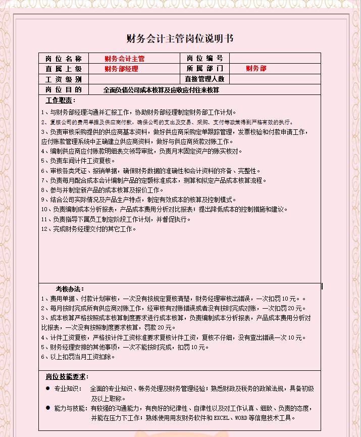 小张财务经理,小张负责整理公司的相关资料文档