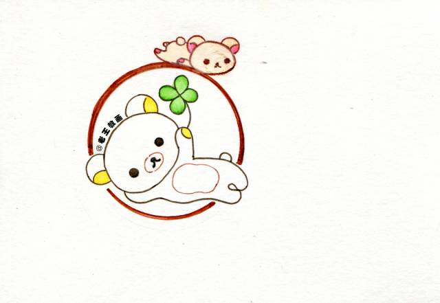 简笔画小熊慢动作,简笔画小熊教程视频