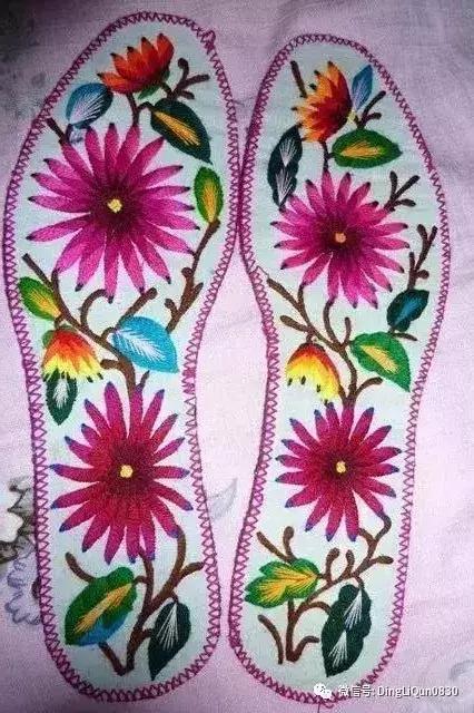 鞋垫上的刺绣艺术欣赏,鞋垫刺绣怎么刺绣熊猫嘴巴