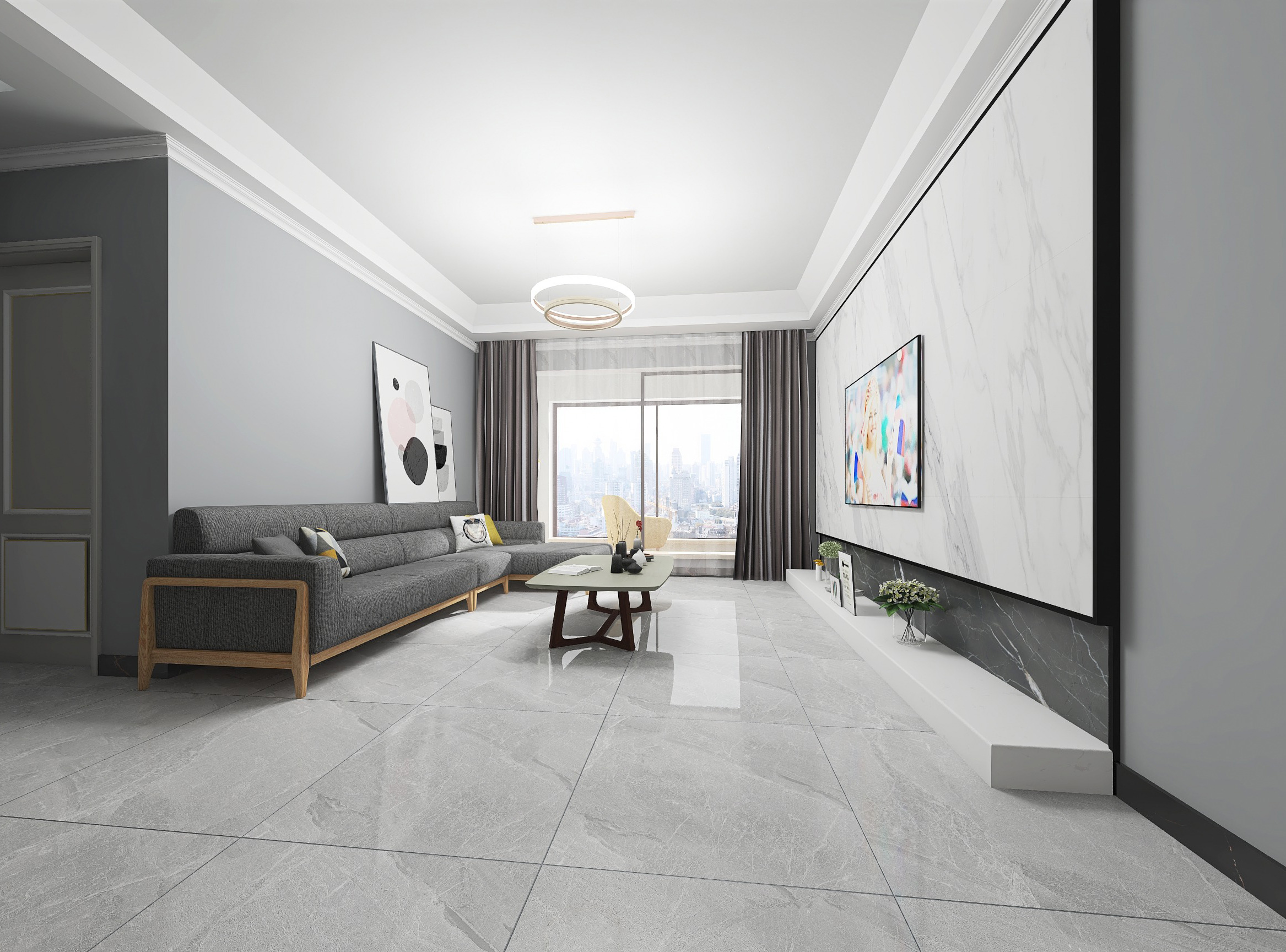 他花5000块的瓷砖，贴出了30000块的质感