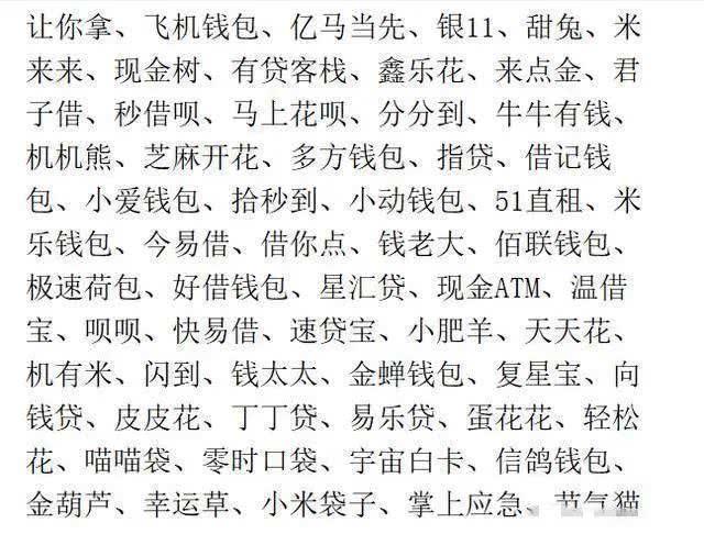 非法网贷平台名单公示,非法集资的网贷