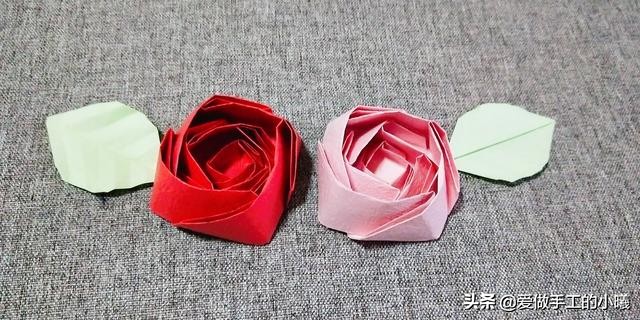 怎么用纸折一朵玫瑰花简单教程,折玫瑰花教程简单手工diy
