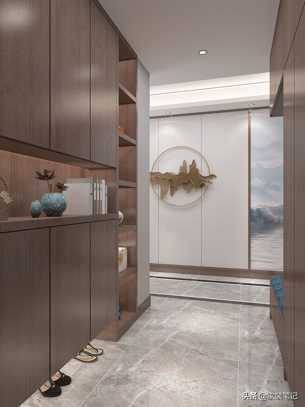 160平方新中式装修风格全屋效果图,160平复式两层装修效果图新中式