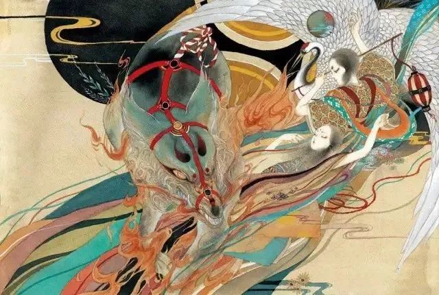 大鱼海棠唯美漫画插画设计,马克笔插画大鱼海棠