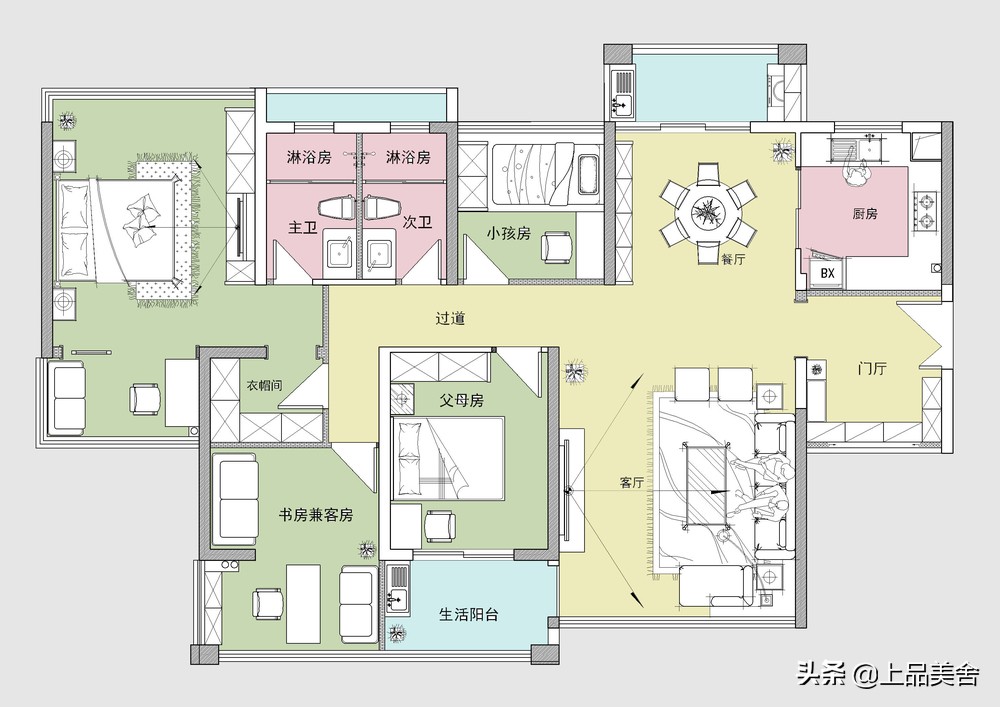 碧桂园146中式装修案例,中式装修146平方