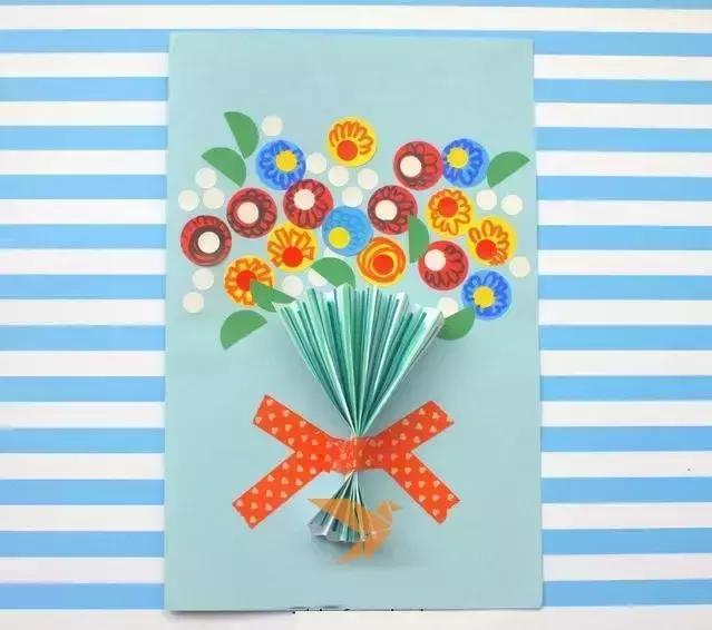 母亲节手工礼物贺卡有小机关,小学生手工母亲节贺卡美美的