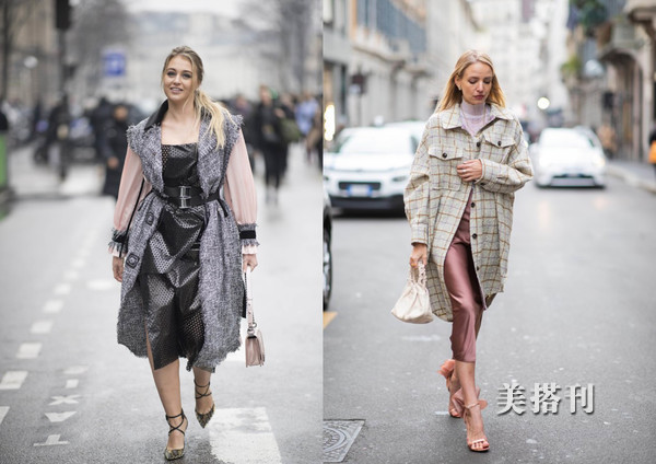 粉色高级感穿搭50岁,灰色简约又高级穿搭