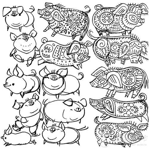 韩美林100幅手稿,韩美林公开手稿