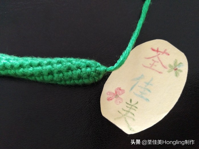 马蹄莲花的钩织教程,马蹄莲宽叶子的钩织教程