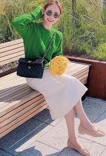 韩国欧尼毛衣穿搭,韩系欧尼温柔通勤感秋日气质内搭