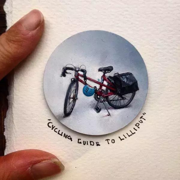 去艺术馆旅游回来画一幅画,油画风景随身带