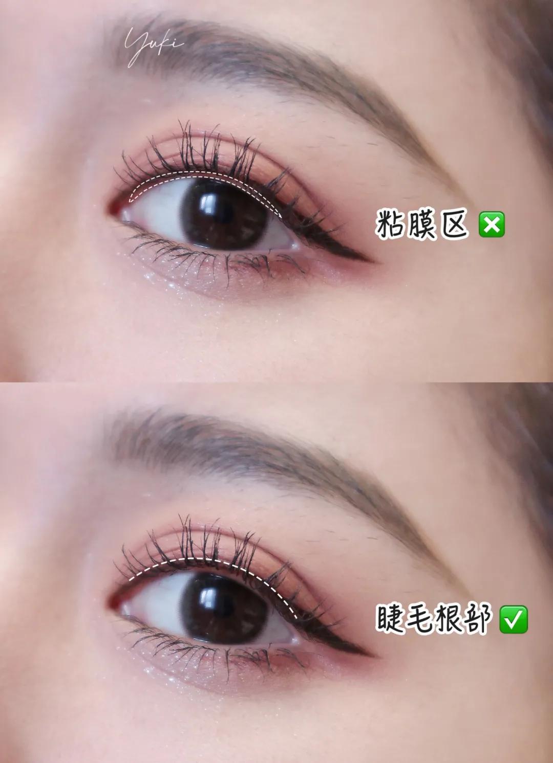 胶线笔画眼线教程新手手残党,手残党眼影教程探险家无眼线