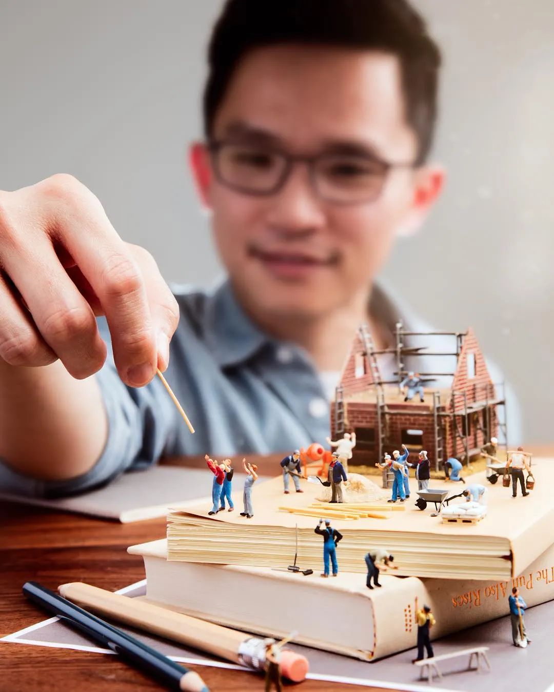 迷你版办公桌,森系书桌迷你世界