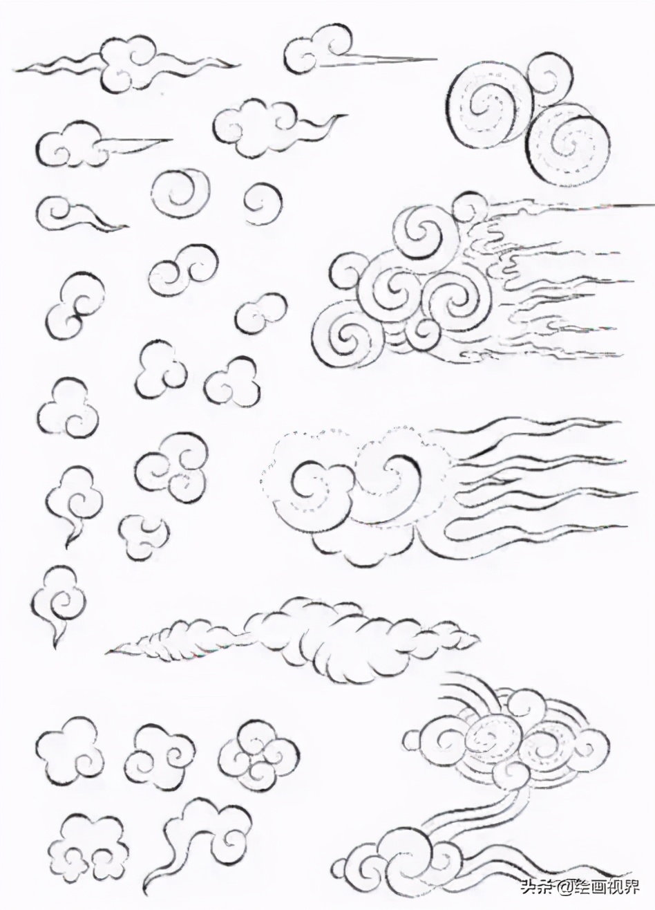 画祥云基础,有没有更简单的祥云画法