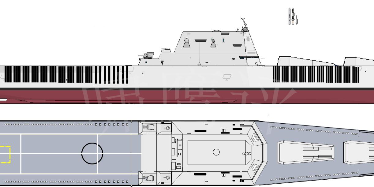 美国305毫米主炮战列舰,中国海军电磁炮战列舰