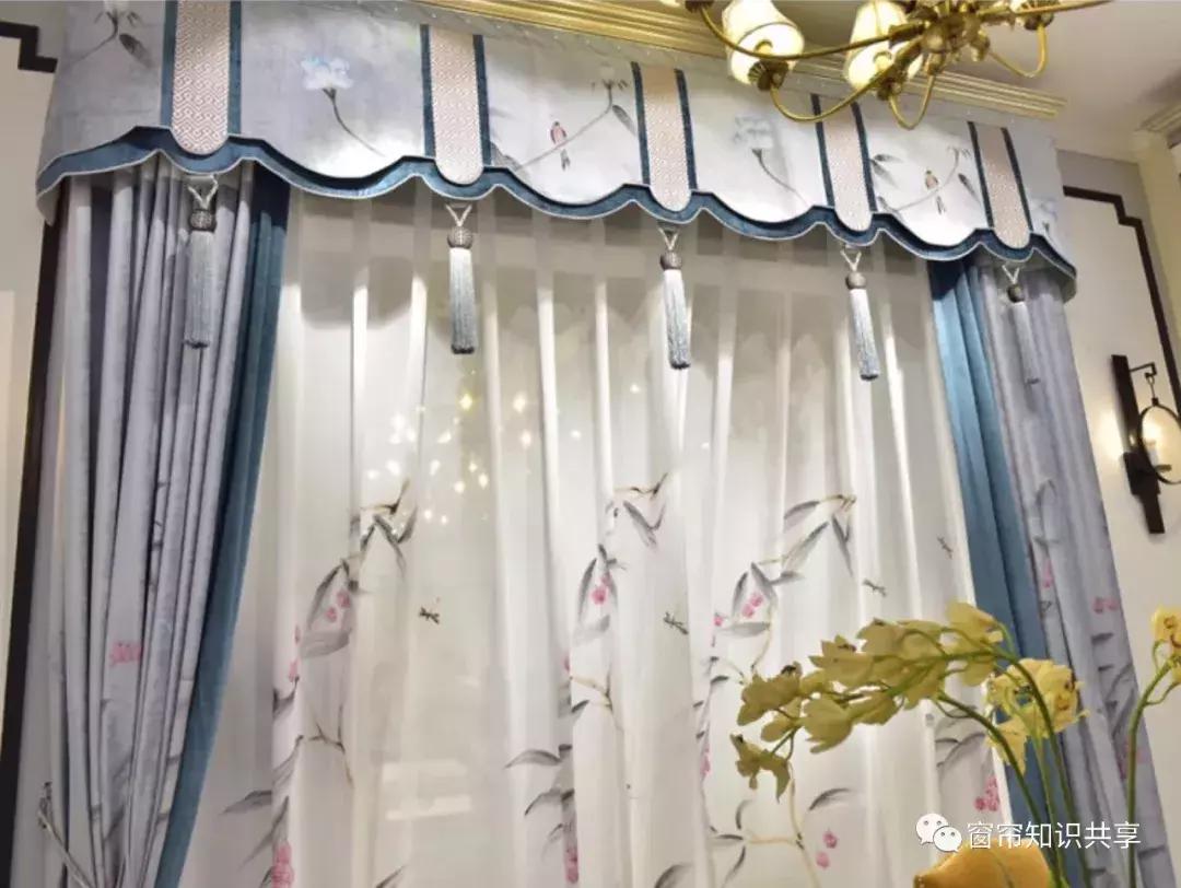 新中式25公分的帘头造型,新中式帘头尺寸