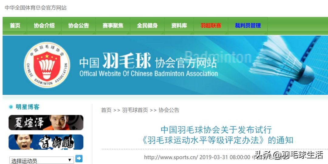 中国羽协羽毛球等级认证,羽毛球等级评定中羽三级