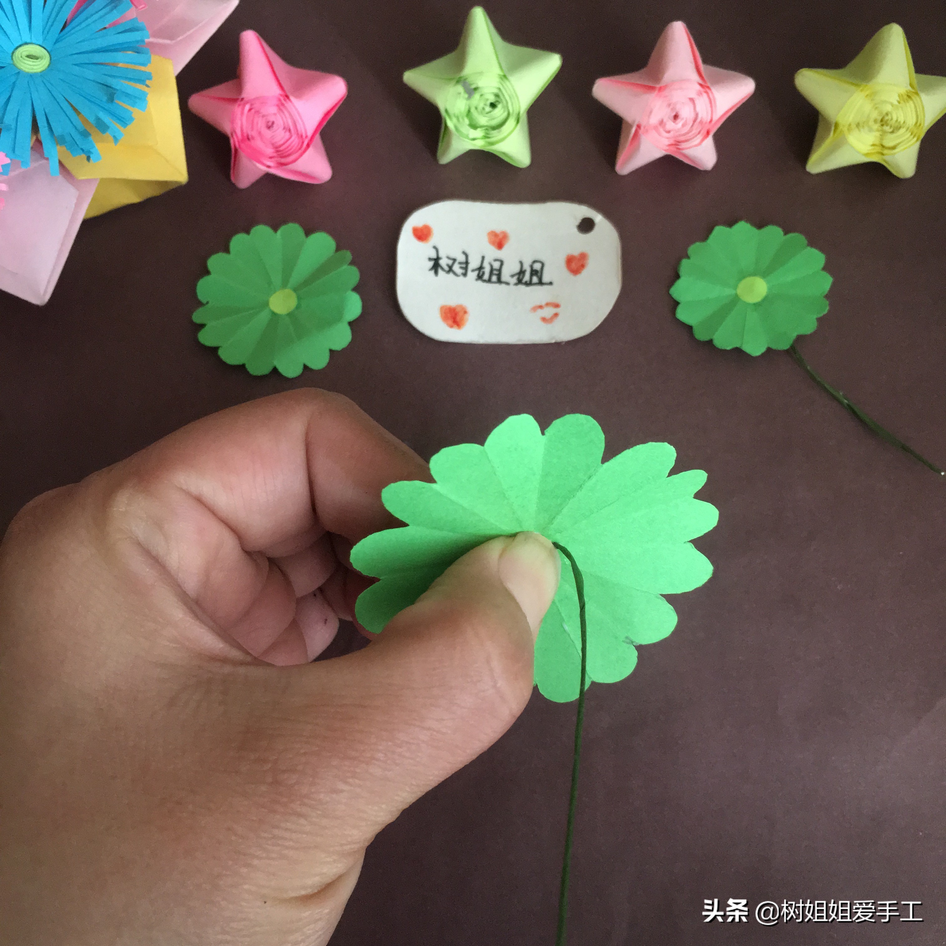 植物折纸：铜钱草盆景制作的方法（含花盆制作教程）