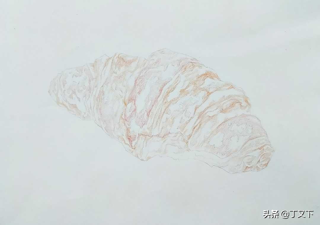 如何用彩铅画出真实的面包,彩铅入门必学500例蛋糕