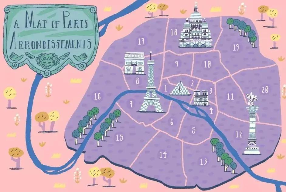 迷失巴黎不再怕！一分钟搞懂这些区域划分