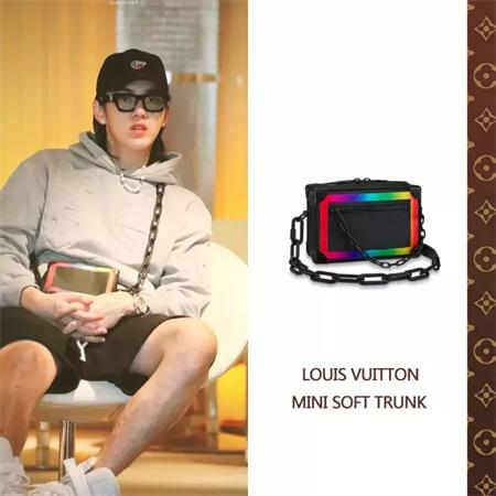 lv黑盒子包男款,lv软盒子男包上身