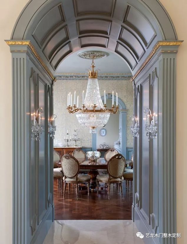 整木定制造型垭口,简约原木垭口定做