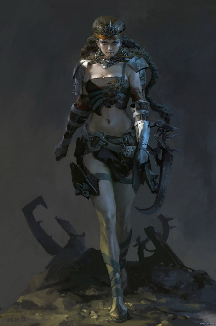 游戏插画绘画全过程,游戏插画师优秀作品集