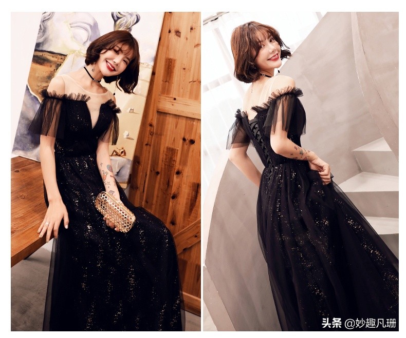 高端年会气质礼服推荐高级感,华丽设计感年会时尚轻奢高级礼服