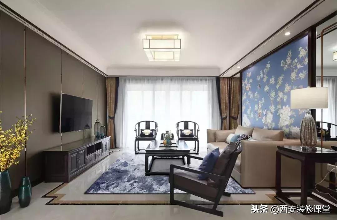 30款新中式客厅骨子里的东方韵味,30款中式客厅韵味十足