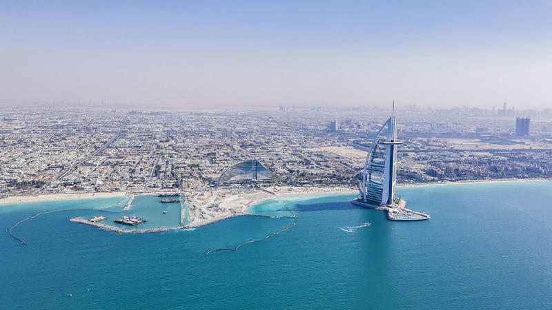 沙漠浪漫之旅迪拜,从天空进入海底