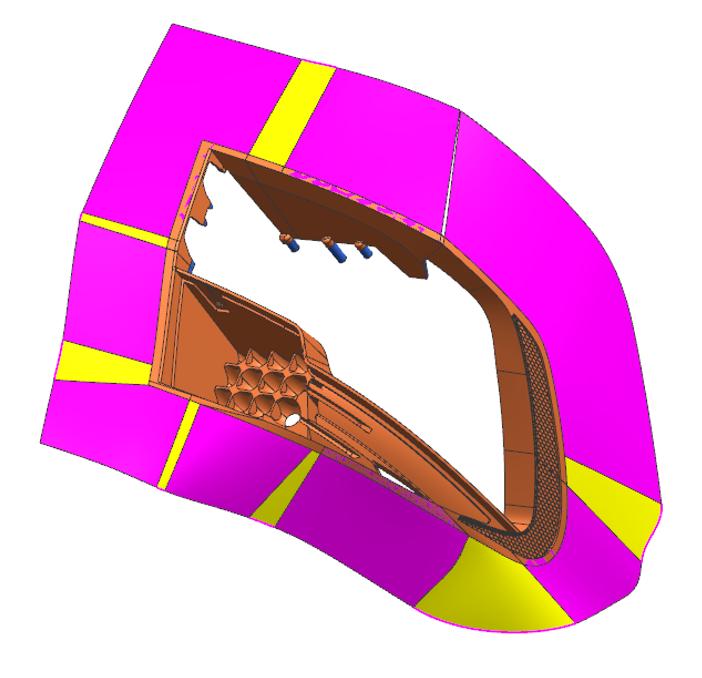 车灯标准切线图,车灯分模设计