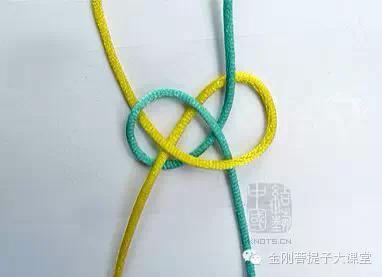 双线弹力绳金刚手串收尾打结图解,手串弹力绳打结方法视频教程全集