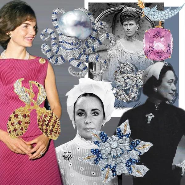 英国女王戴胸针,英国女王佩戴的胸针
