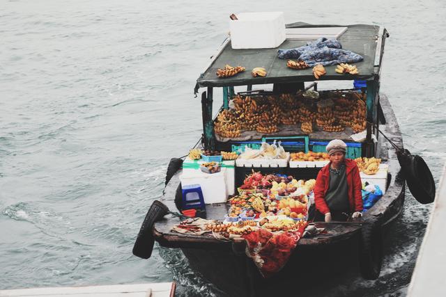 这里虽然风景如画人们生活的却很凄惨没日没夜的追着大船讨生活