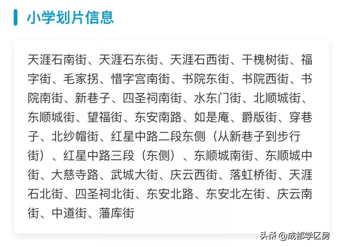 成都锦江区学区一区二区划分图,锦江二区学区新楼盘