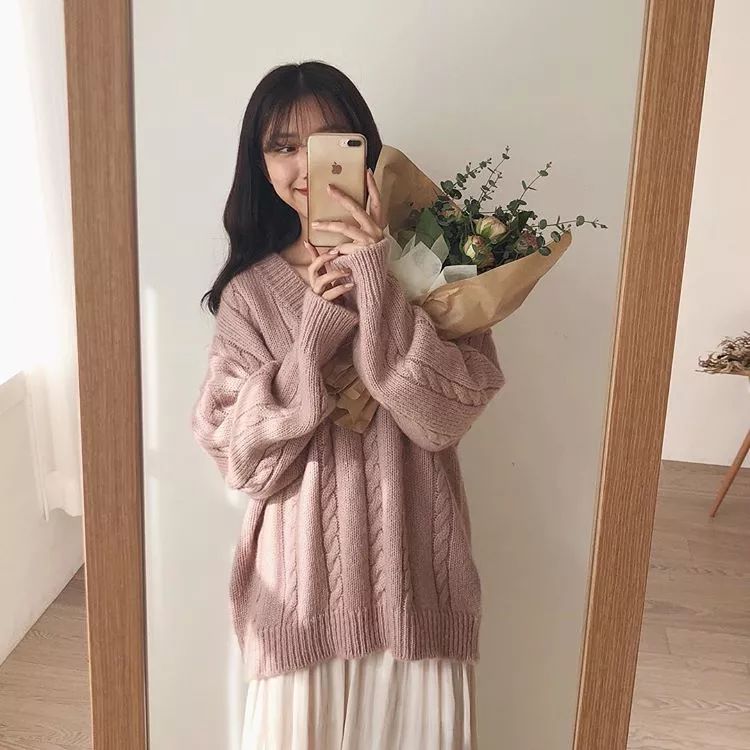 韩国冬季穿搭街拍模特,韩国ins网模穿搭