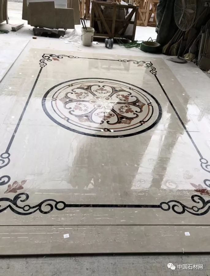 中式别墅石材水刀拼花图册,顶级石材水刀拼花