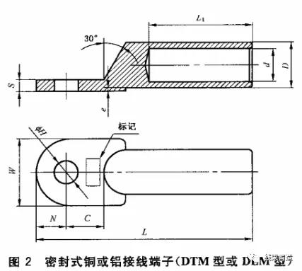 铜电线压铜接线端子,电力线铜铝平行连接器