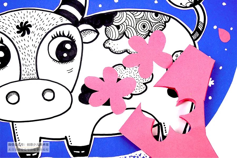 彩铅线描相结合儿童画,儿童画教程大全简单画动物