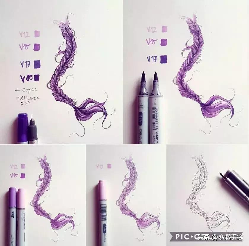 马克笔绘画初学者该用哪种马克笔,马克笔简单调色理论