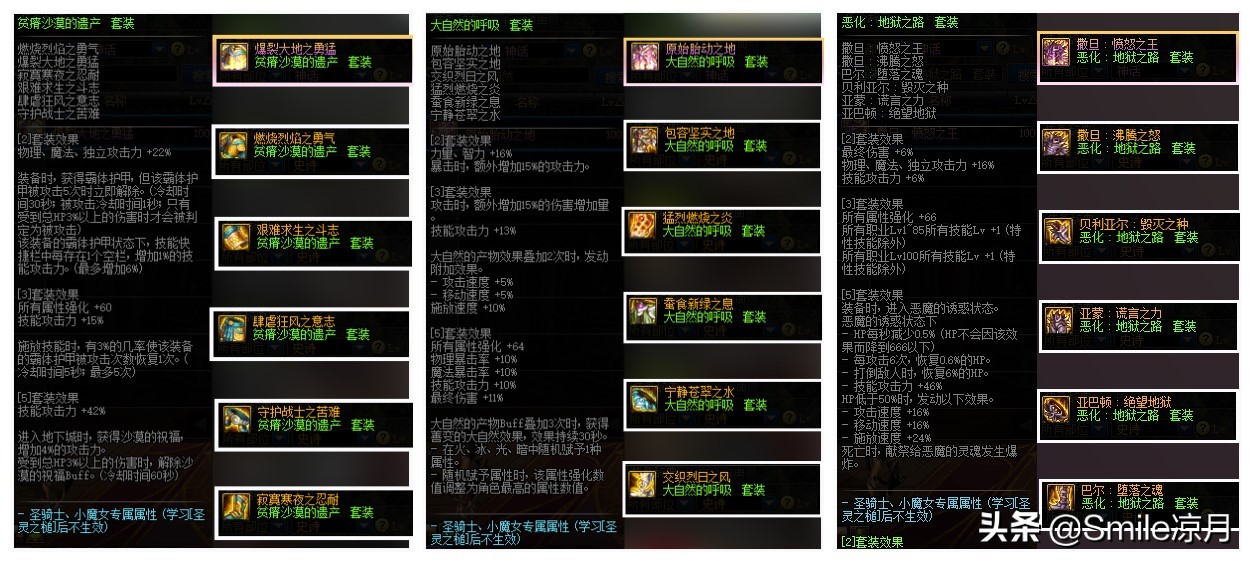 dnf100级版本神话搭配哪套最强,dnf神话改版装备搭配