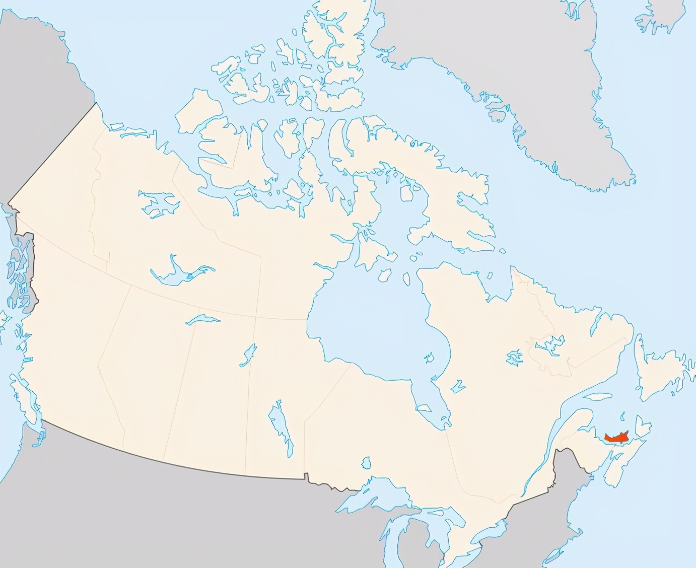 风景优美的居住地方,爱德华王子岛全景图