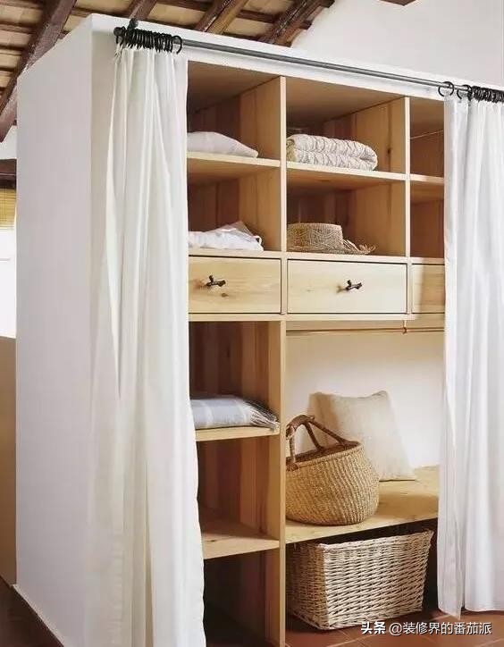 开放式衣帽间防潮怎么做,开放式衣帽间防尘帘防灰效果