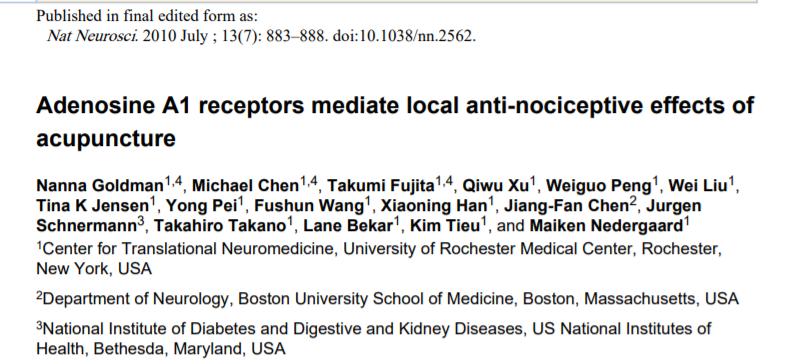 中国针灸论文,针灸当代研究成果