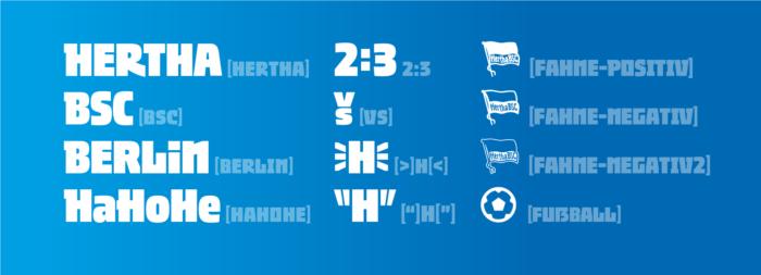 德国柏林足球俱乐部HerthaBSC发布最新公司字体